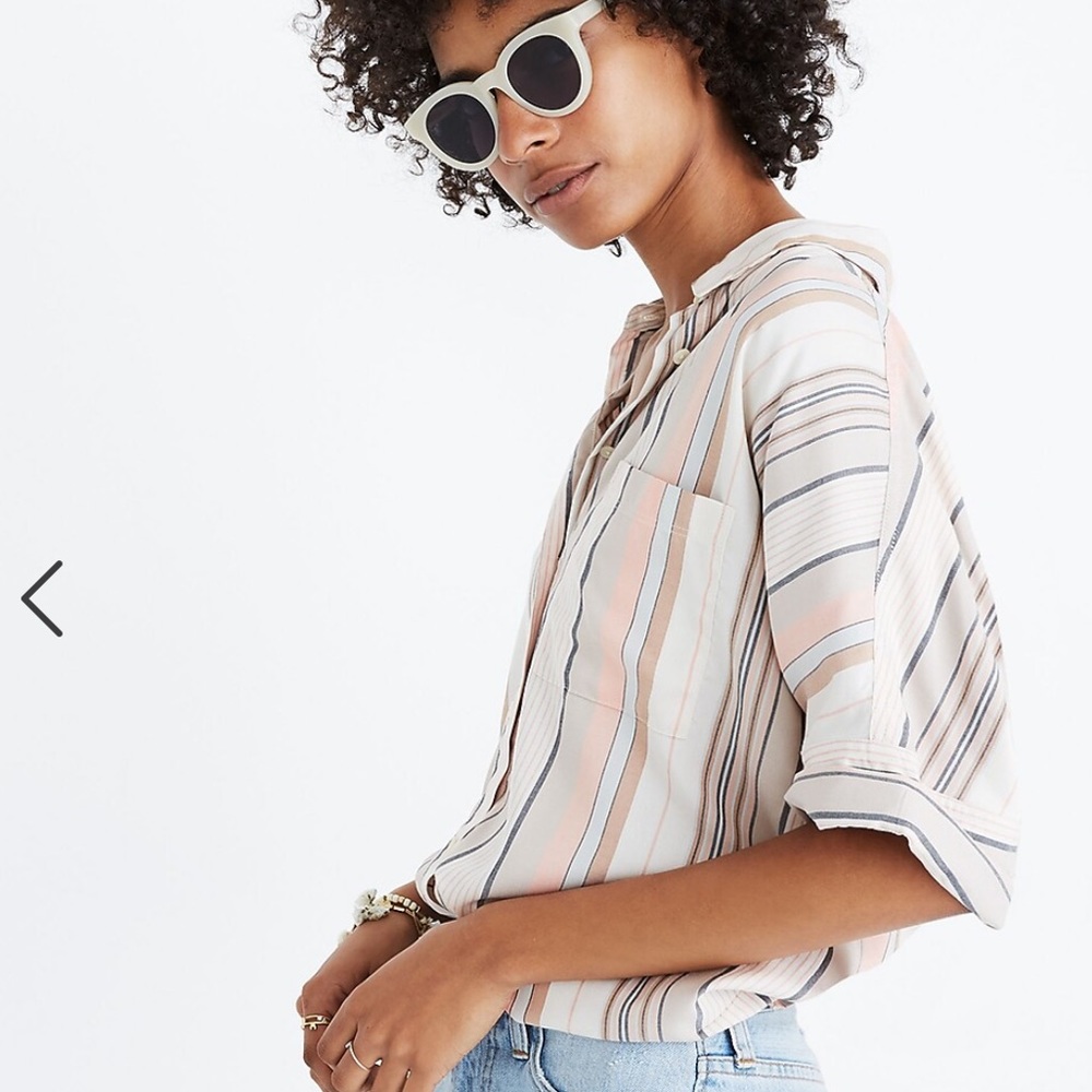 Madewell Courier Shirt in Aldwin Stripe